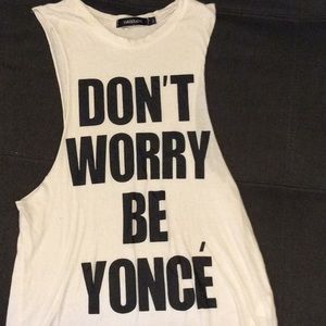 Custom made yonce tank